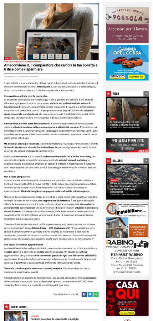 articolo online ameconviene.it